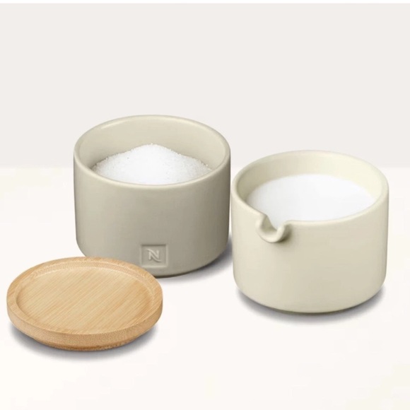 NEW In BOX-Nespresso Stackable Serving Set-Sugar & Creamer-Barista Collection - Picture 1 of 5